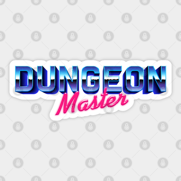 80s Dungeon Master - Dungeon Master - Sticker | TeePublic